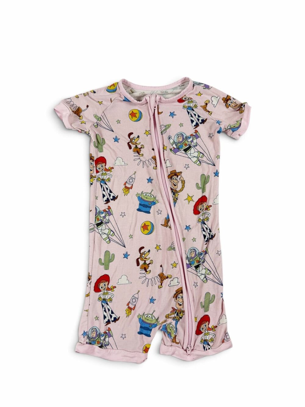 Little Sleepies Disney Toy Story Shorty Zippy Pajamas Pink 3